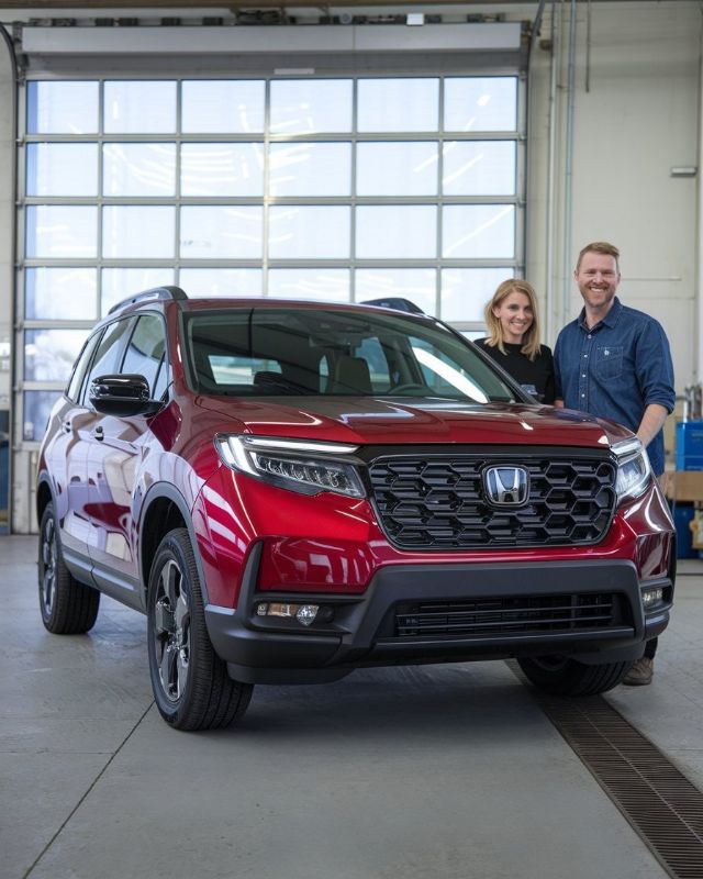 Honda SUV in body shop Honda Certified Collision Repair Eurotech inc Red Honda-SUV-in-body-shop-Honda-Certified-Collision-Repair-Eurotech-in